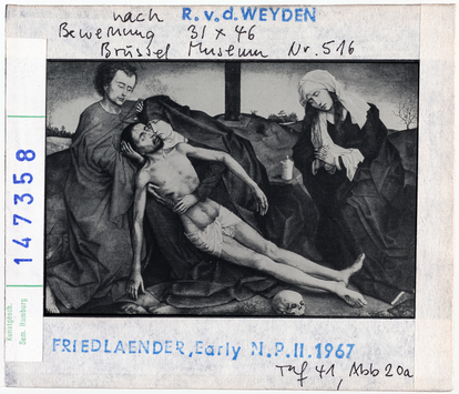 Vorschaubild nach Rogier van der Weyden: Beweinung Christi, Brüssel, Museum 